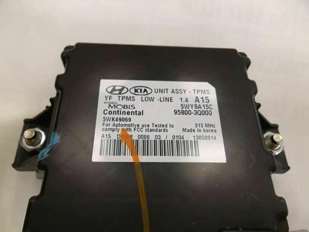 2011-2013 Hyundai Sonata Chassis ECM Suspension TPMS Center Dash Turbo 95800-3Q000
