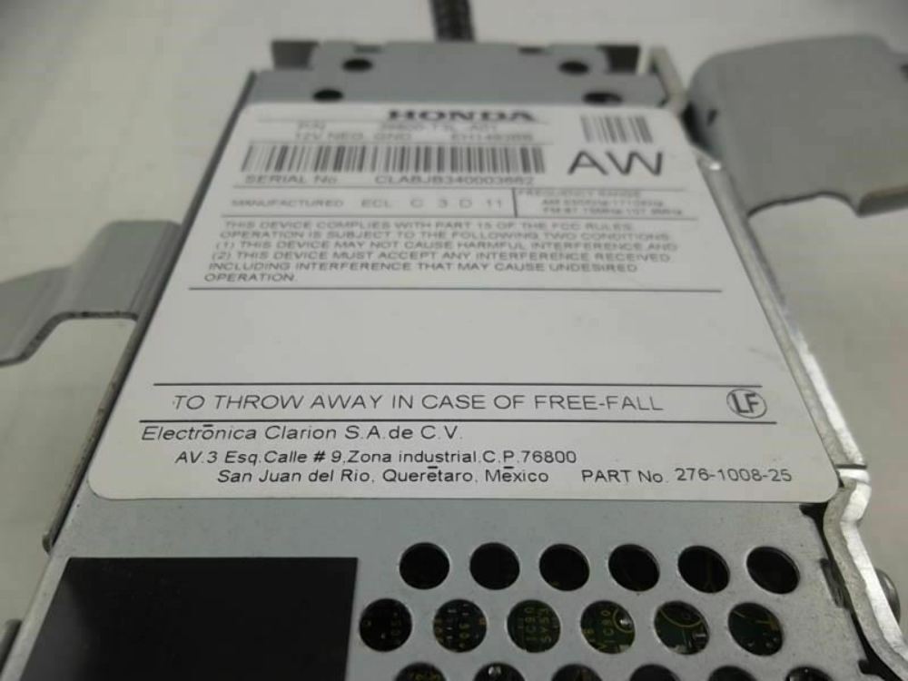 2013-2015 Honda Accord Satellite Radio Tuner 39800-T3L-A0130