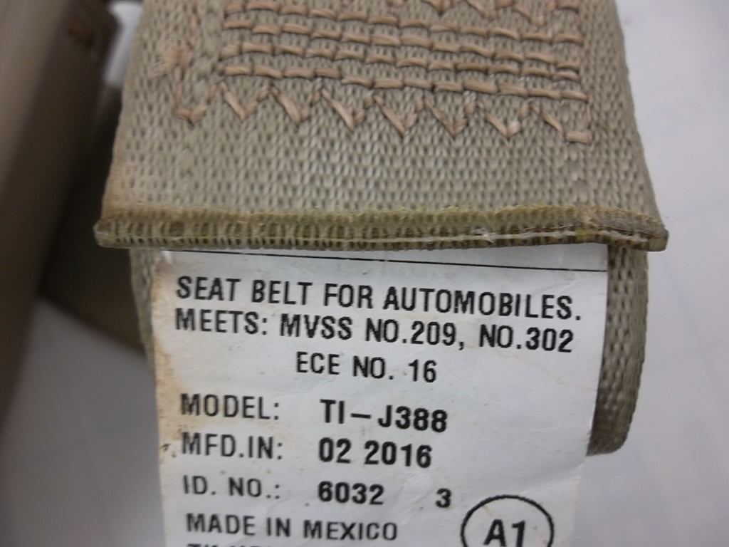 Rear Seat Belt Center 04823-T2F-A10 Honda Accord 4dr 2017 2016 2015 2014 2013
