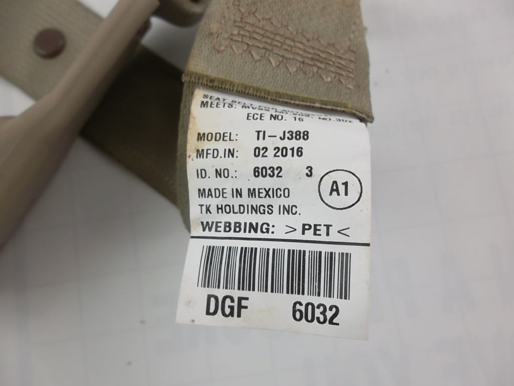 Rear Seat Belt Center 04823-T2F-A10 Honda Accord 4dr 2017 2016 2015 2014 2013