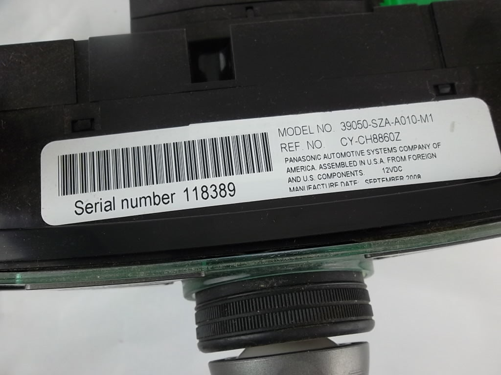 2009-2011 Honda Pilot Navigation Audio Switch 39050-SZA-A01