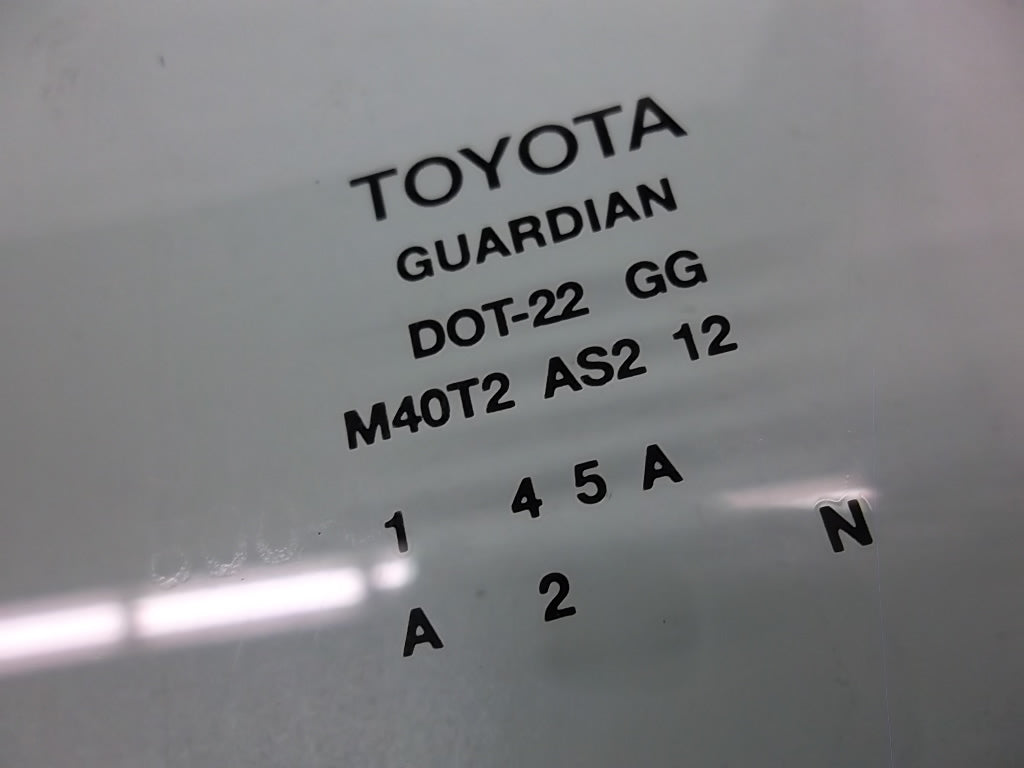 2012-2014 Toyota Camry Door Window Glass Rear Driver 68104-06170