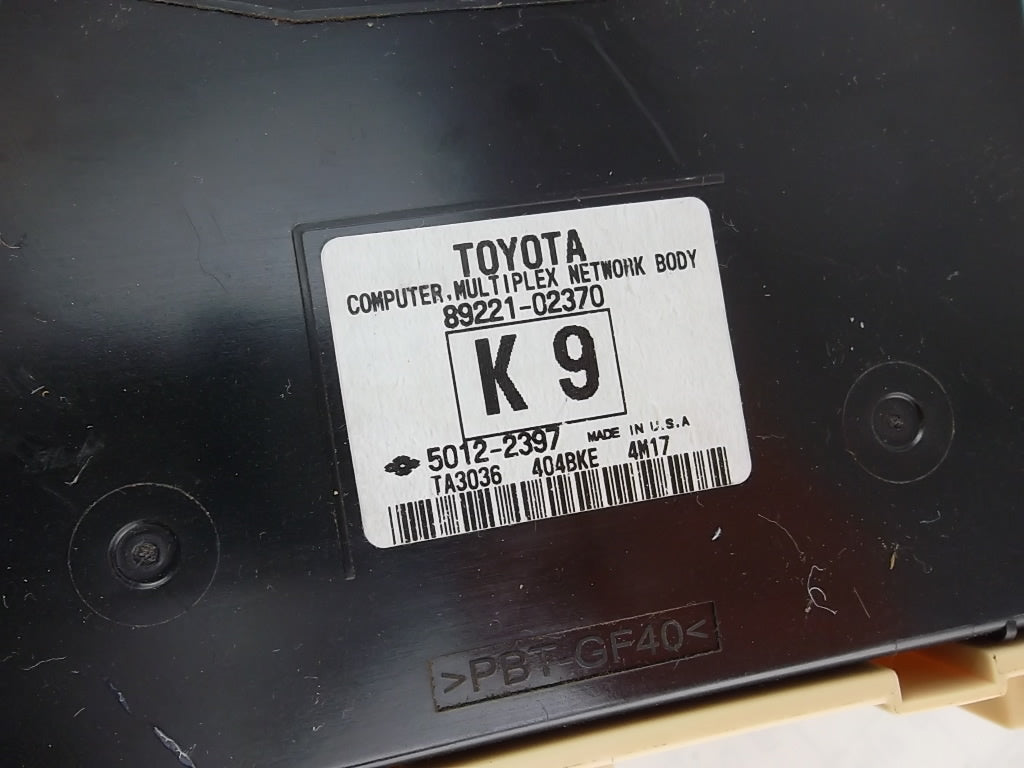2014-2016 Toyota Corolla Block Junction Fuse Cabin Fusebox Multiplex 82730-02F40