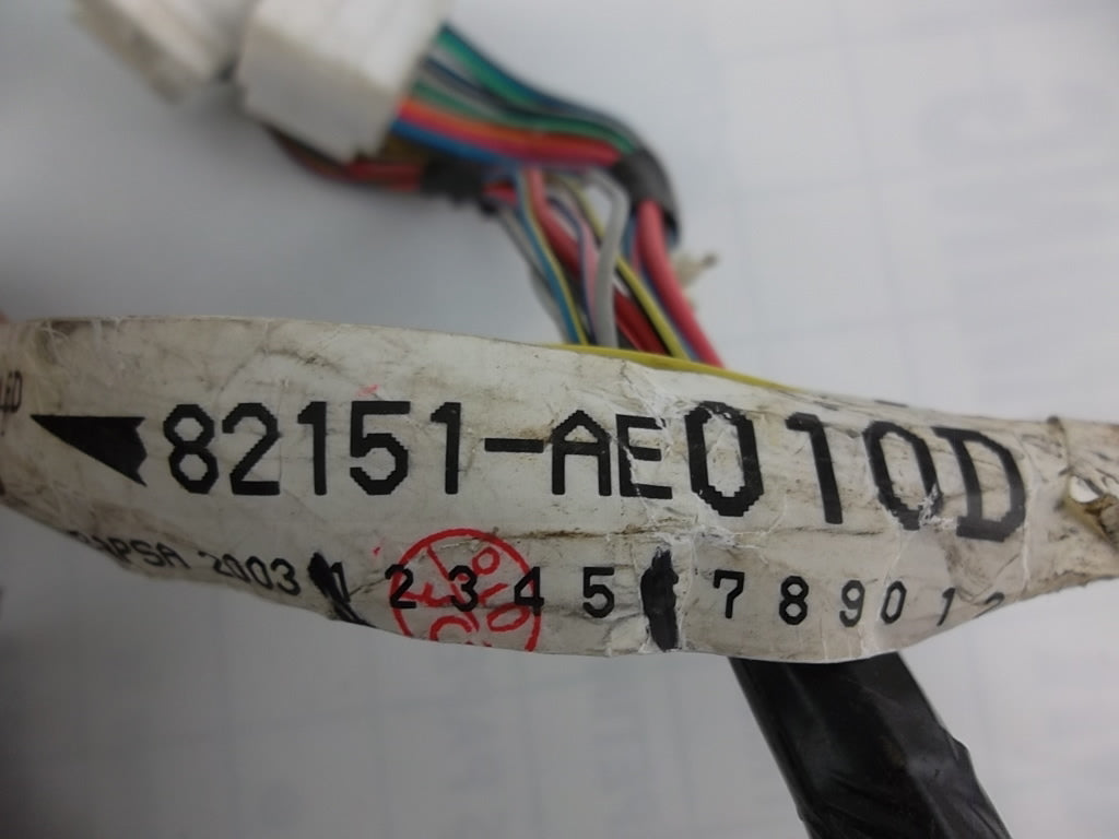 2004-2006  Toyota Sienna Front Door Wire Harness Passenger 82151-AE010