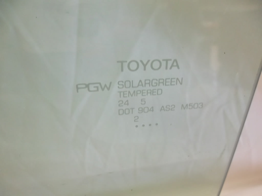 2014-2019 Toyota Corolla Rear Door Glass Passenger 68103-02400