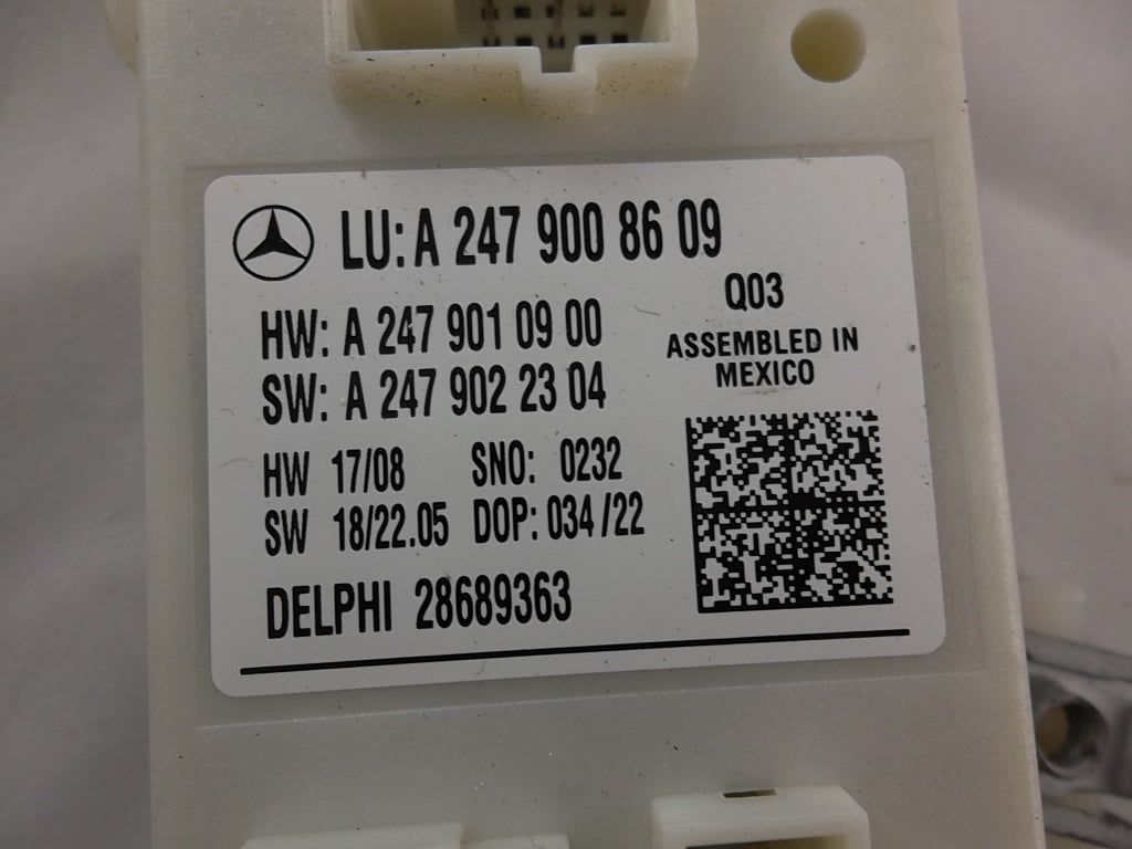 2020-2023 Mercedes Benz GLB250 Liftgate Control Module 247 900 86 09
