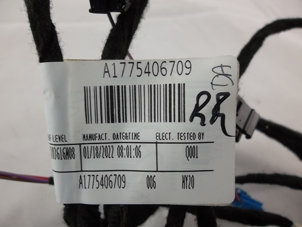 2020-2023 Mercedes Benz GLB250 Door Wire Harness Front Passenger 177 540 67 09