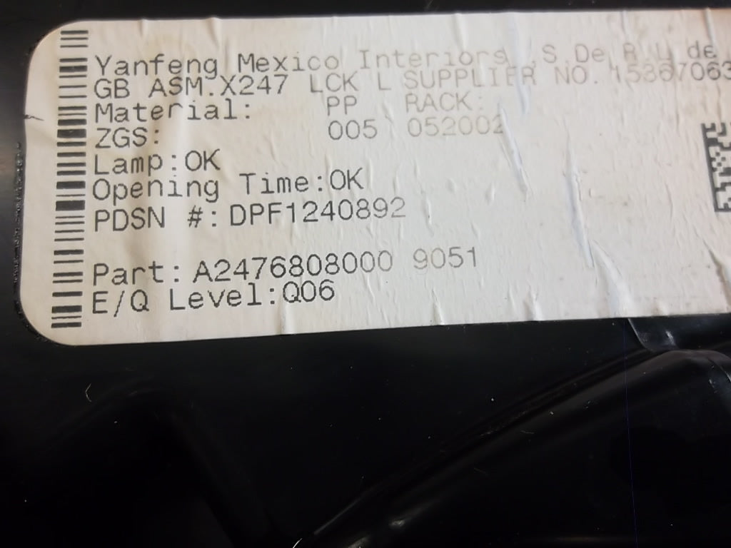 2020-2023 Mercedes Benz GLB250 Glove Box 247 680 80 00