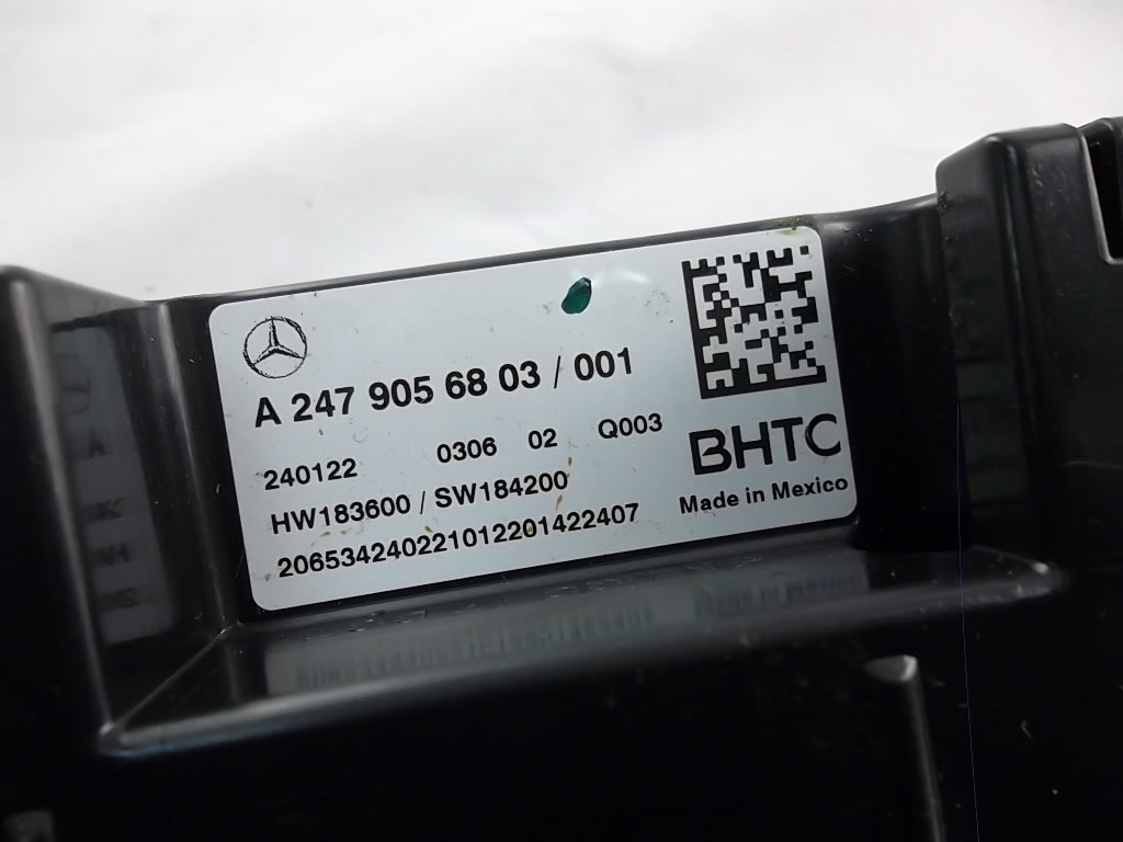 2020-2023 Mercedes Benz GLB250 Climate Temperature Control 247 905 68 03