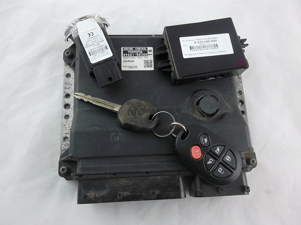 2011-2012 Toyota Sienna ECU Engine Computer W/Immobilizer & Key 89661-08300