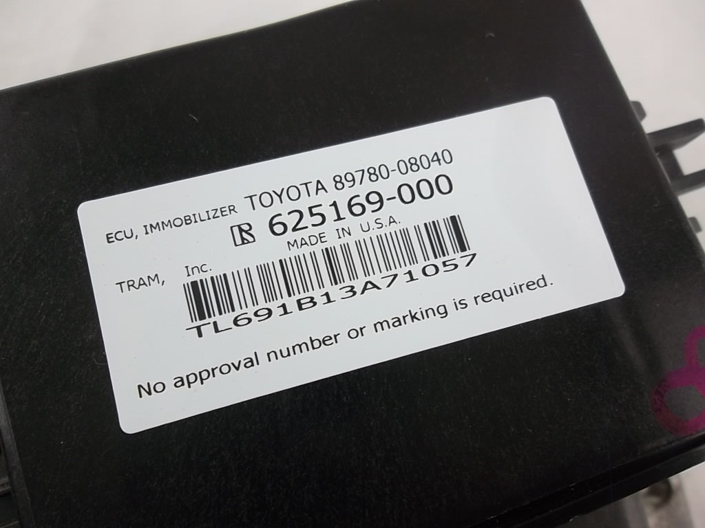 2011-2012 Toyota Sienna ECU Engine Computer W/Immobilizer & Key 89661-08300