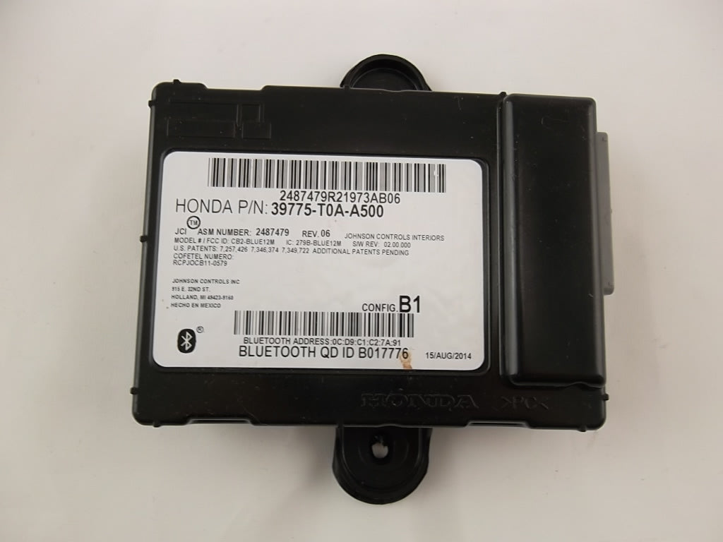 Bluetooth Control Module 39775-T0A-A50 Honda CRV CR-V 2012-2014