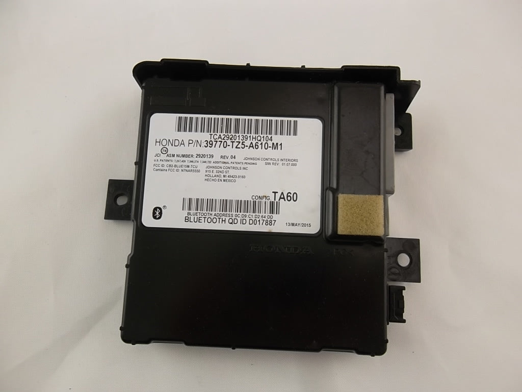 Bluetooth Control Module 39770-TZ5-A61 Acura MDX 2016-2020