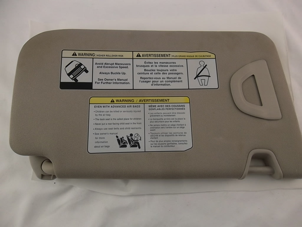 2016-2020 Nissan Rogue Sun Visor Driver 96401-6FL0A