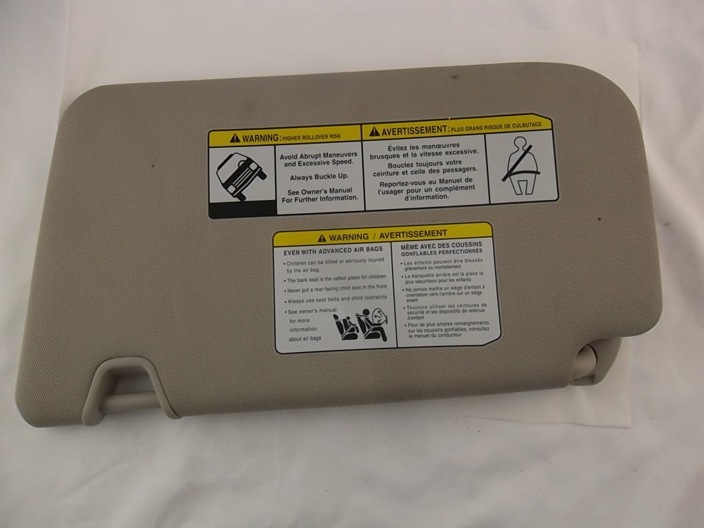 2016-2020 Nissan Rogue Sun Visor Passenger 96400-6FL0A