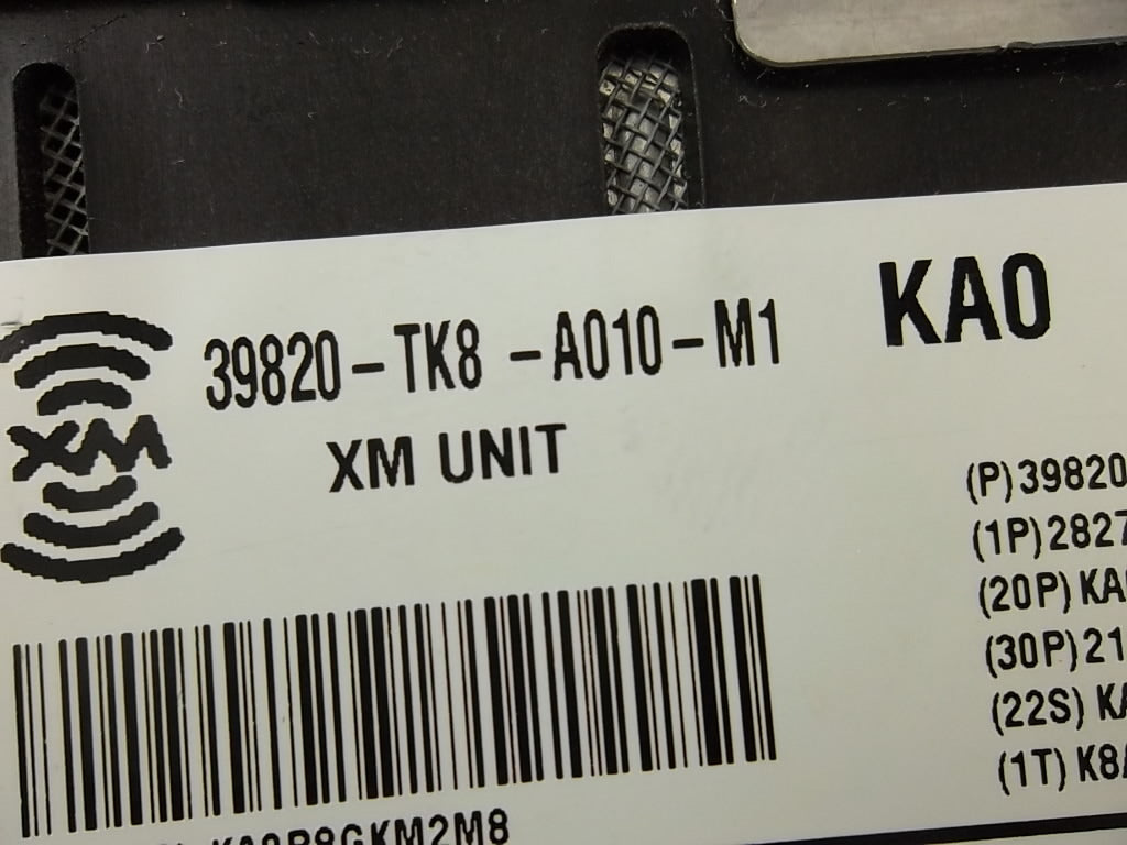 2011-2013 Honda Odyssey Satellite Radio Receiver Unit 39820-TK8-A01