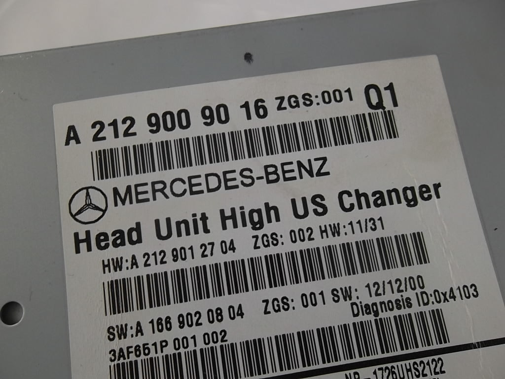 2010-2013 Mercedes W212 E350 E550 Radio Navigation AM FM Player