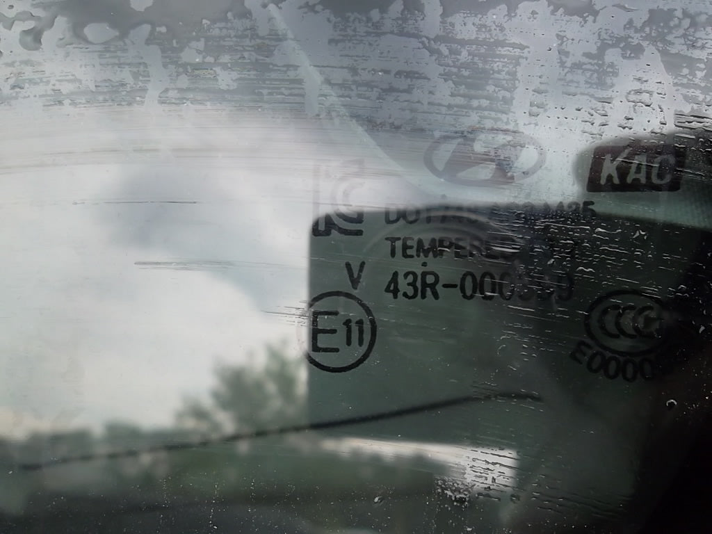 2013-2018 Hyundai Santa Fe SWB Driver Rear Quarter Glass/window Left