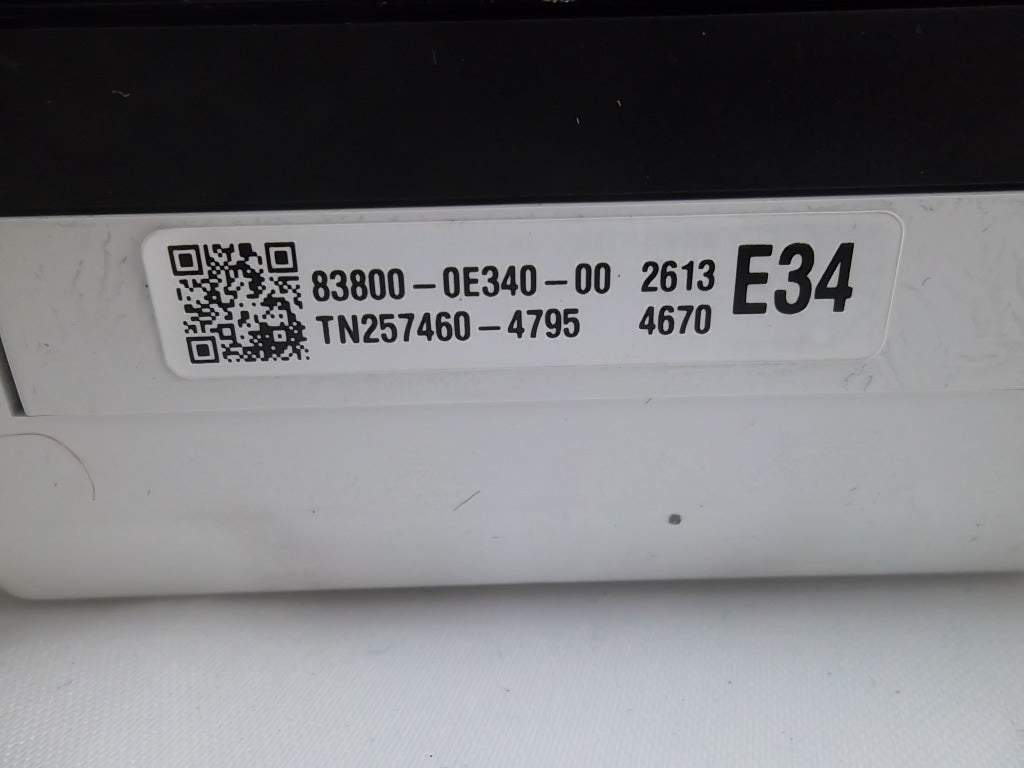 2010-2013 Toyota Highlander Speedometer Cluster 83800-0E340