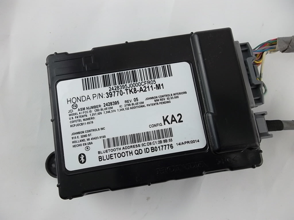 2014-2017 Honda Odyssey HFT Bluetooth Unit 39770-TK8-A21