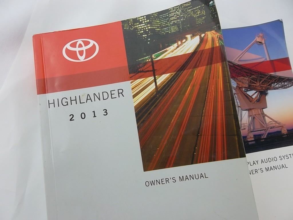 2013 Toyota Highlander Owner's Manual 01999-48A38