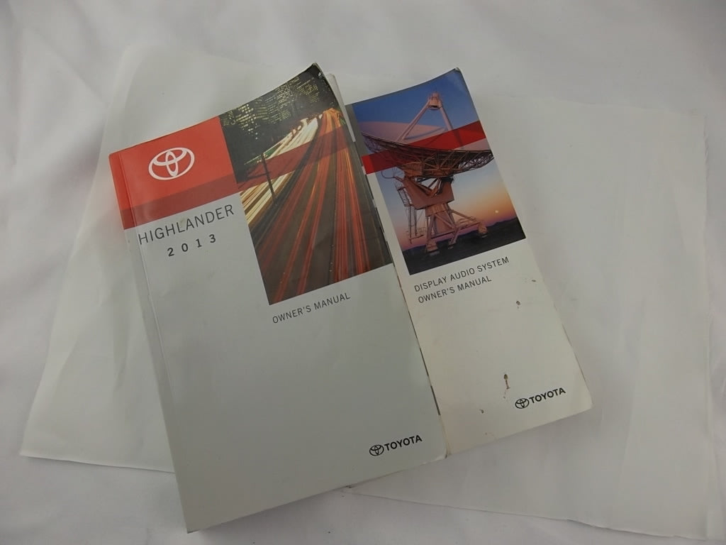 2013 Toyota Highlander Owner's Manual 01999-48A38