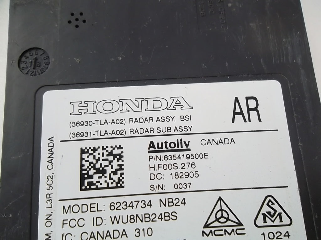 2018-2022 Honda CR-V Blind Spot Sensor Radar Module Passenger