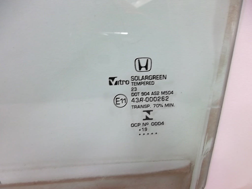 2018-2021 Honda Accord Sedan Rear Door Window Glass Driver 73450-TVA-A11