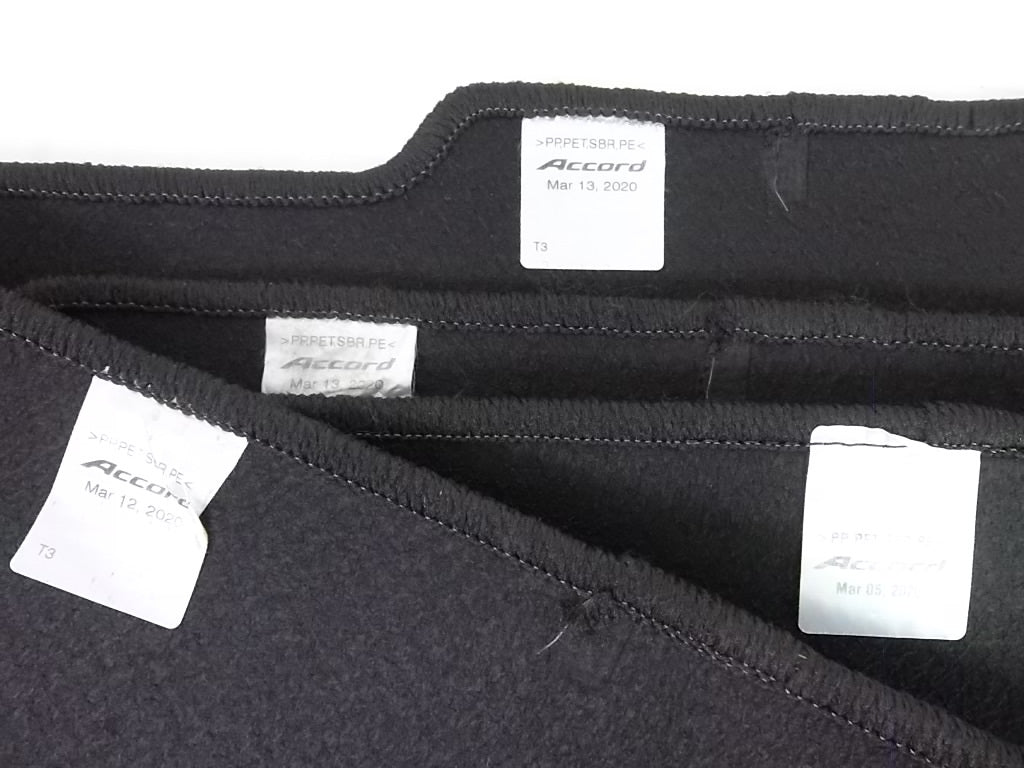 2018-2022 Honda Accord Sedan Floor Mat Set OEM 83600-TVA-A01