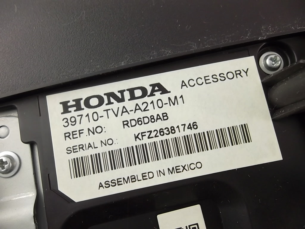 2018-2019 Honda Accord Sedan Display Assembly Center Screen 8 Inch 39710-TVA-A21