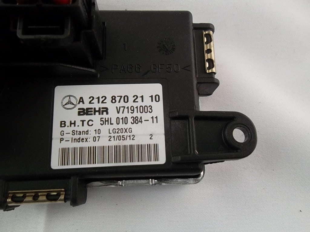 2010-2021 Mercedes E350 Blower Motor Resistor  212-870-21-10