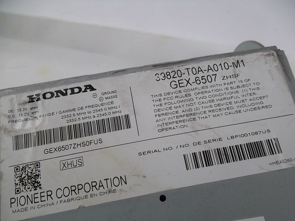 2013 Honda CRV CR-V Satellite Radio Receiver Module Tuner 39820-T2A-A01