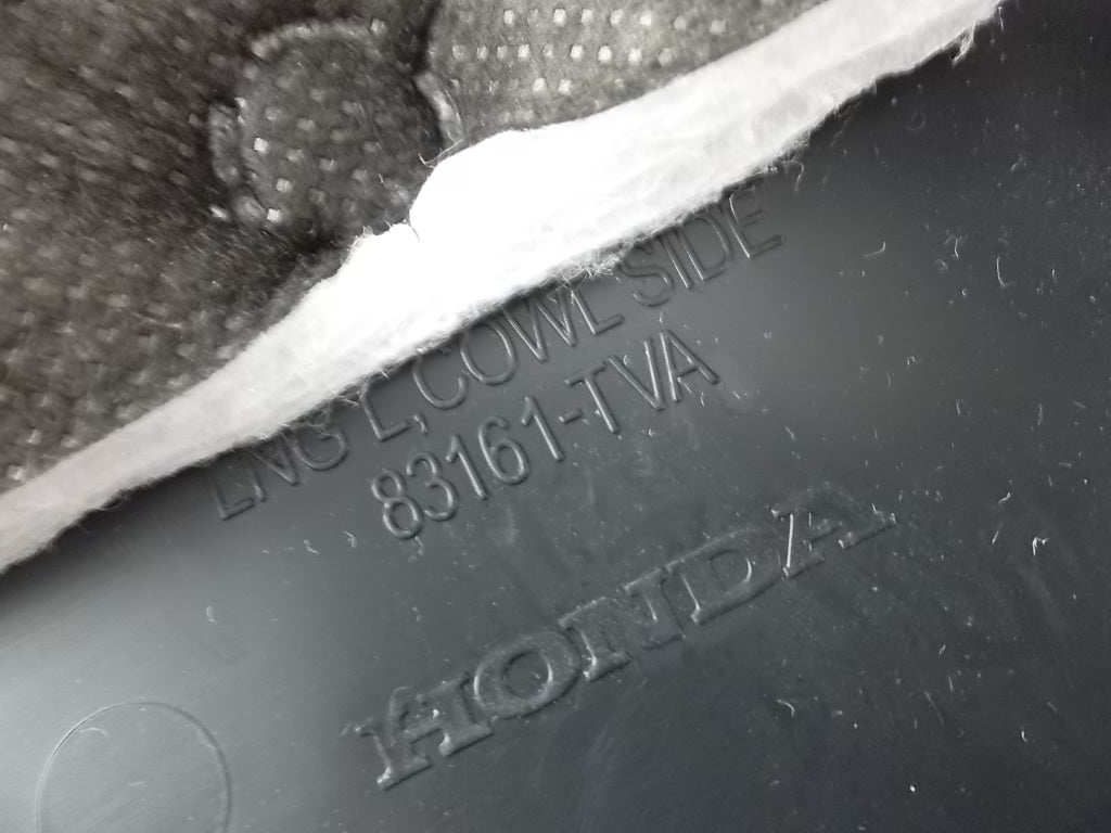 2018-2022 Honda Accord Sedan Front Driver Kick Panel Cover Trim 83160-TVA-A11