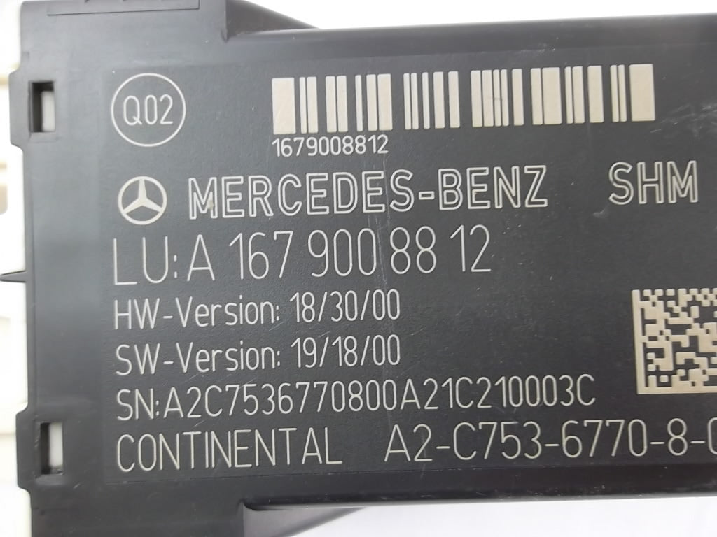 2020-2023 Mercedes Benz GLB250 Seat Heater Control Unit Rear Driver 167-900-88-12