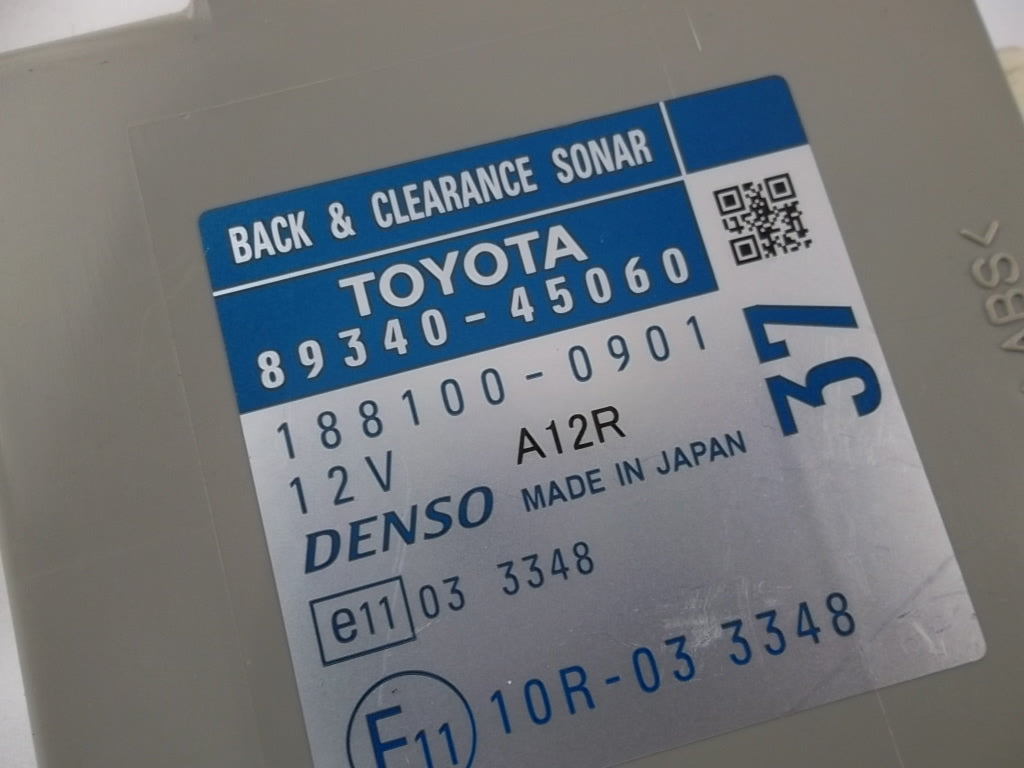 2011-2015 Toyota Sienna Back Clearance Sonar Control Module 89340-45060