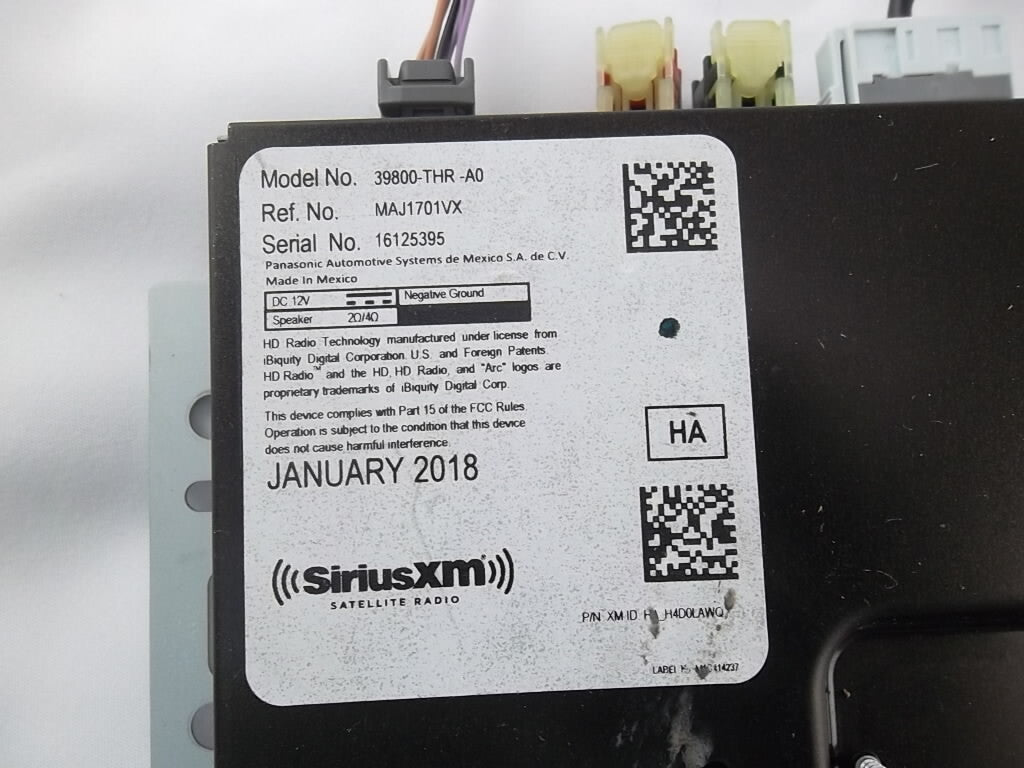 2018-2019 Honda Odyssey Satellite Unit 39800-THR-A01