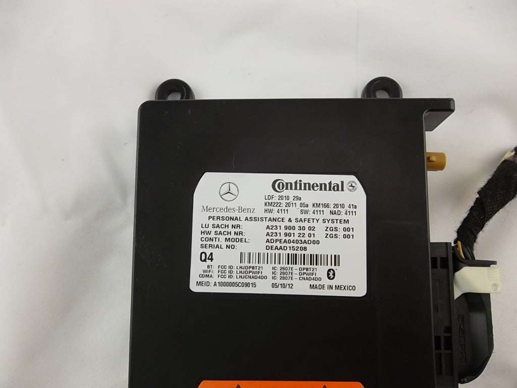 2012-2016 Mercedes Benz GL450 Communication Control Module 231-900-30-02