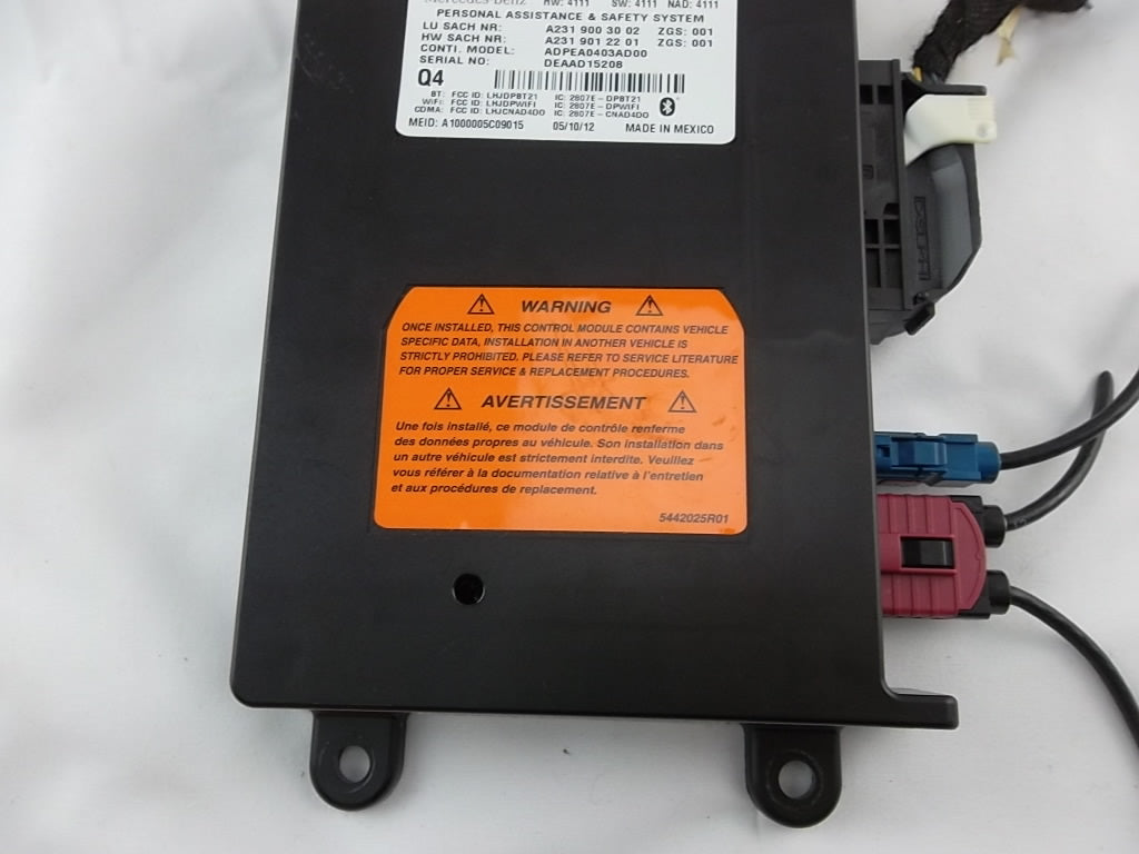 2012-2016 Mercedes Benz GL450 Communication Control Module 231-900-30-02