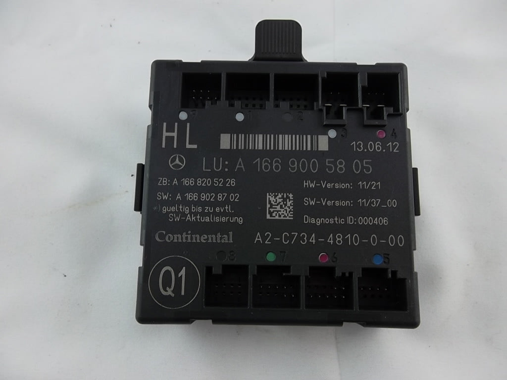 2012-2015 Mercedes Benz GL450 Rear Driver Door Control Module 166-900-58-05