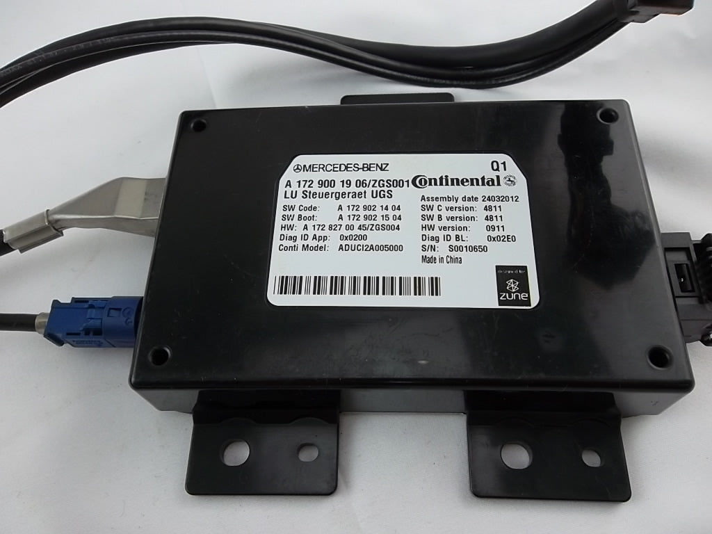 2013-2016 Mercedes Benz GL450 Media Interface Control Unit 172-900-19-06
