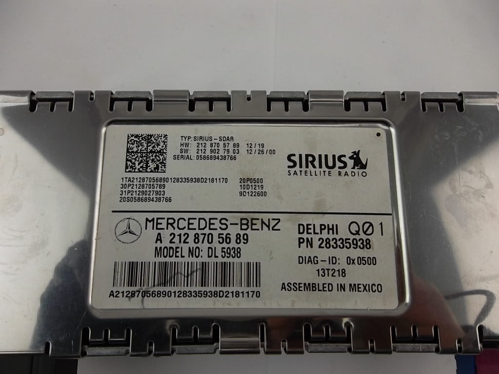 2014 Mercedes Benz GLK350 Sirius Satellite Radio Receiver module 212-870-56-89