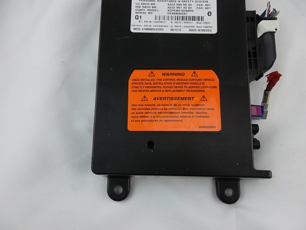 2012-2017 Mercedes Benz GLK350 Communication Control Module 222-900-60-03