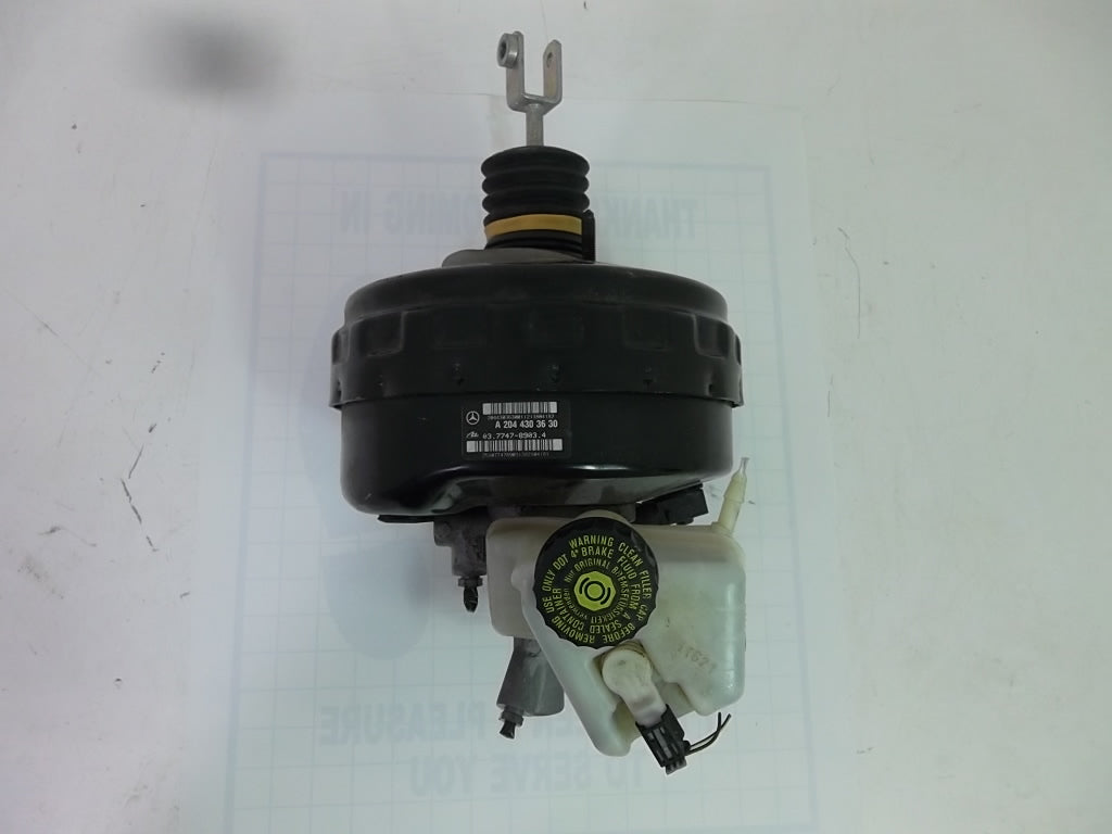 2008-2015 Mercedes Benz C300 Power Brake Booster w/Master Cylinder 204-430-36-30