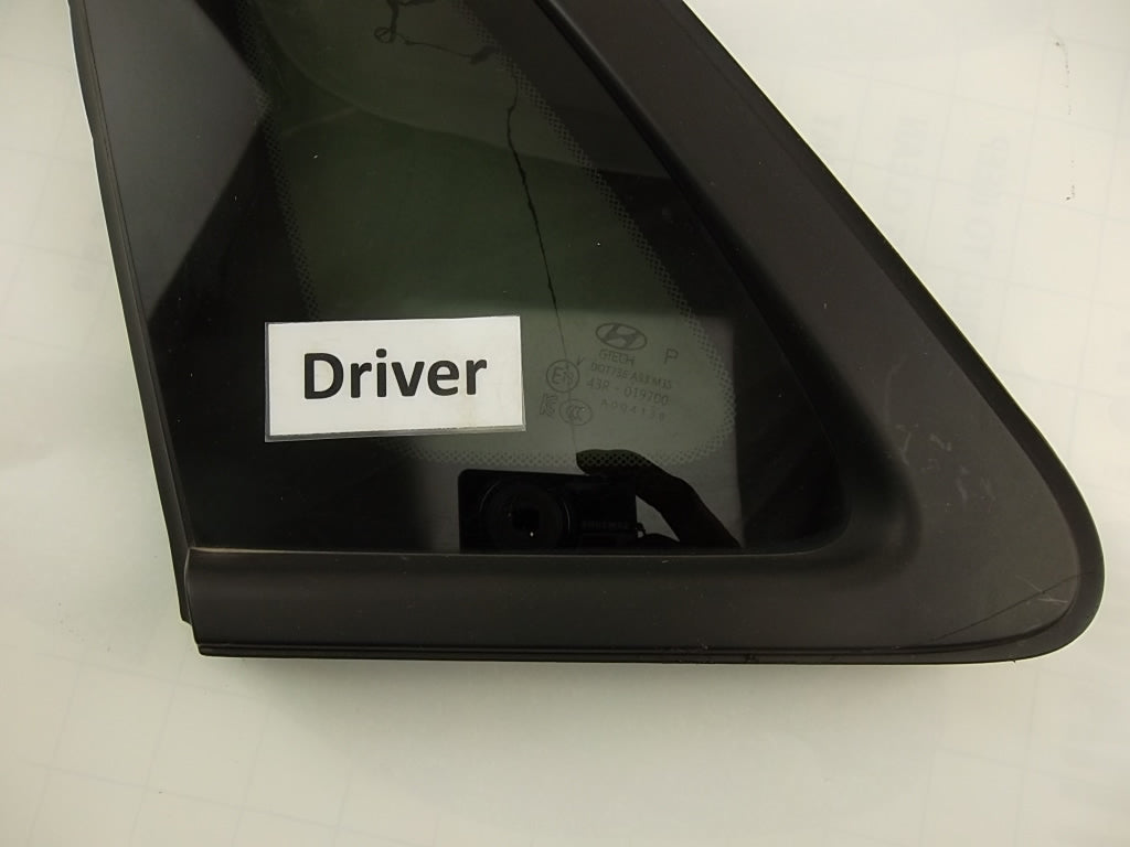2022-2023 Hyundai Kona Quarter Glass Panel Rear Driver 87810-J9000