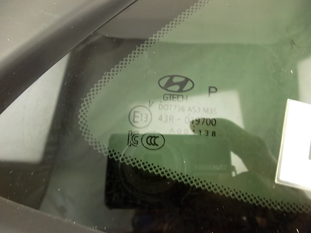 2022-2023 Hyundai Kona Quarter Glass Panel Rear Passenger 87820-J9000
