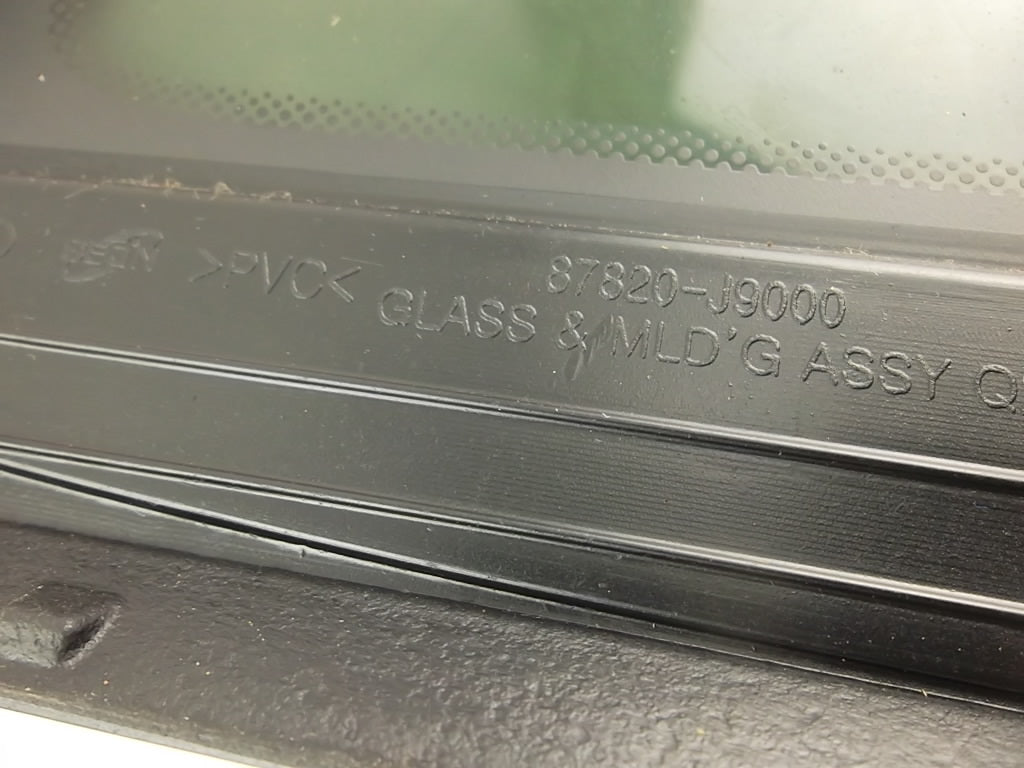 2022-2023 Hyundai Kona Quarter Glass Panel Rear Passenger 87820-J9000