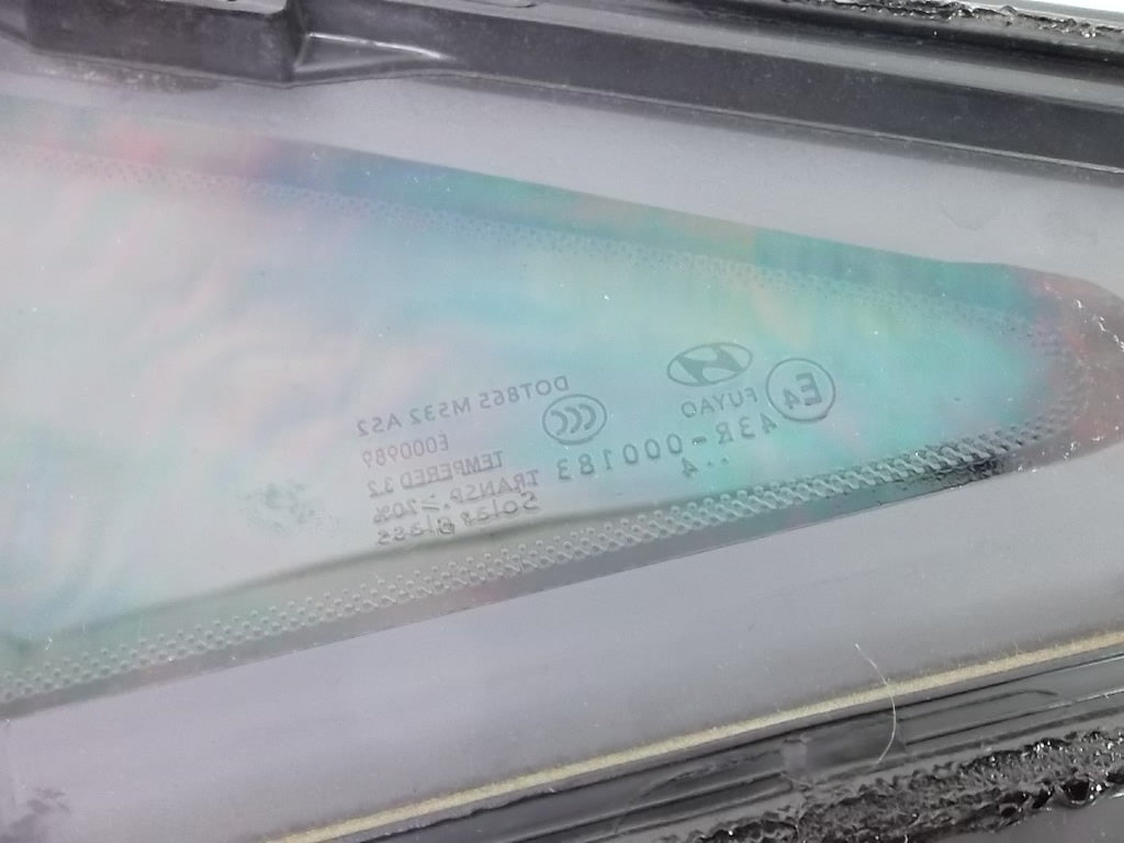 2015-2017 Hyundai Sonata Quarter Window Glass Rear Passenger 87820-C2000