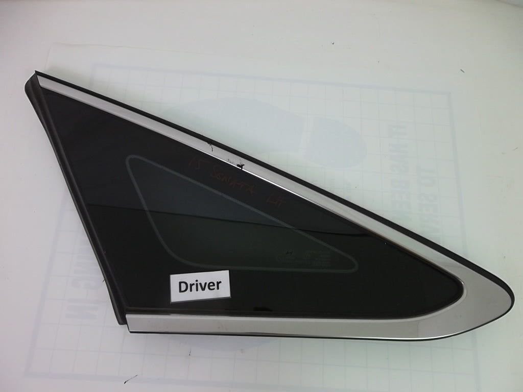 2015-2017 Hyundai Sonata Quarter Window Glass Rear Driver 87810-C2000