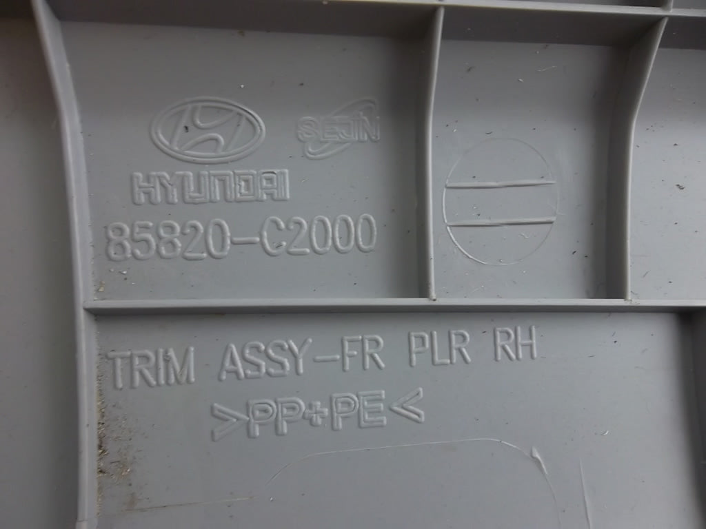 2015-2017 Hyundai Sonata A pillar Trim Panel Front Passenger 85820-C2000