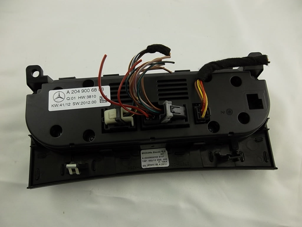 2013 Mercedes Benz C300 Climate Control Unit 204-900-68-08